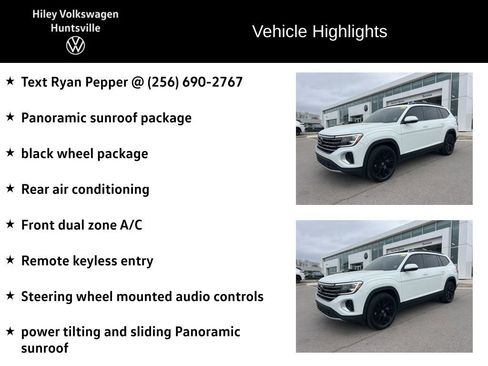 Used 2025 Volkswagen Atlas SE w/ Panoramic Sunroof Package image 6