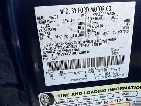 Used 2009 Ford F150 Platinum AWD/4WD image 20