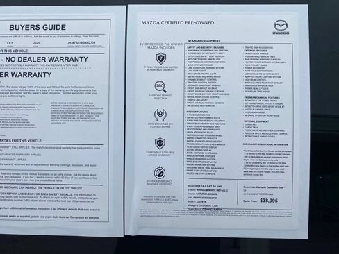 Certified 2025 MAZDA CX-5 Signature AWD/4WD image 32