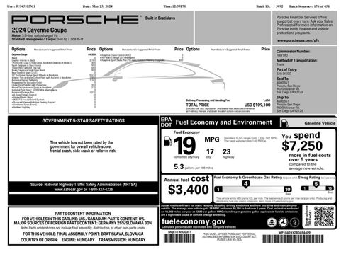 Used 2024 Porsche Cayenne Coupe AWD/4WD image 2