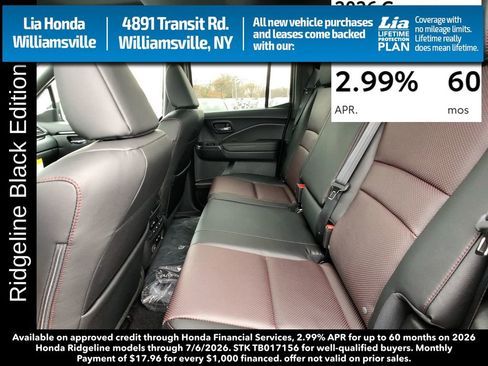 New 2026 Honda Ridgeline Black Edition image 26