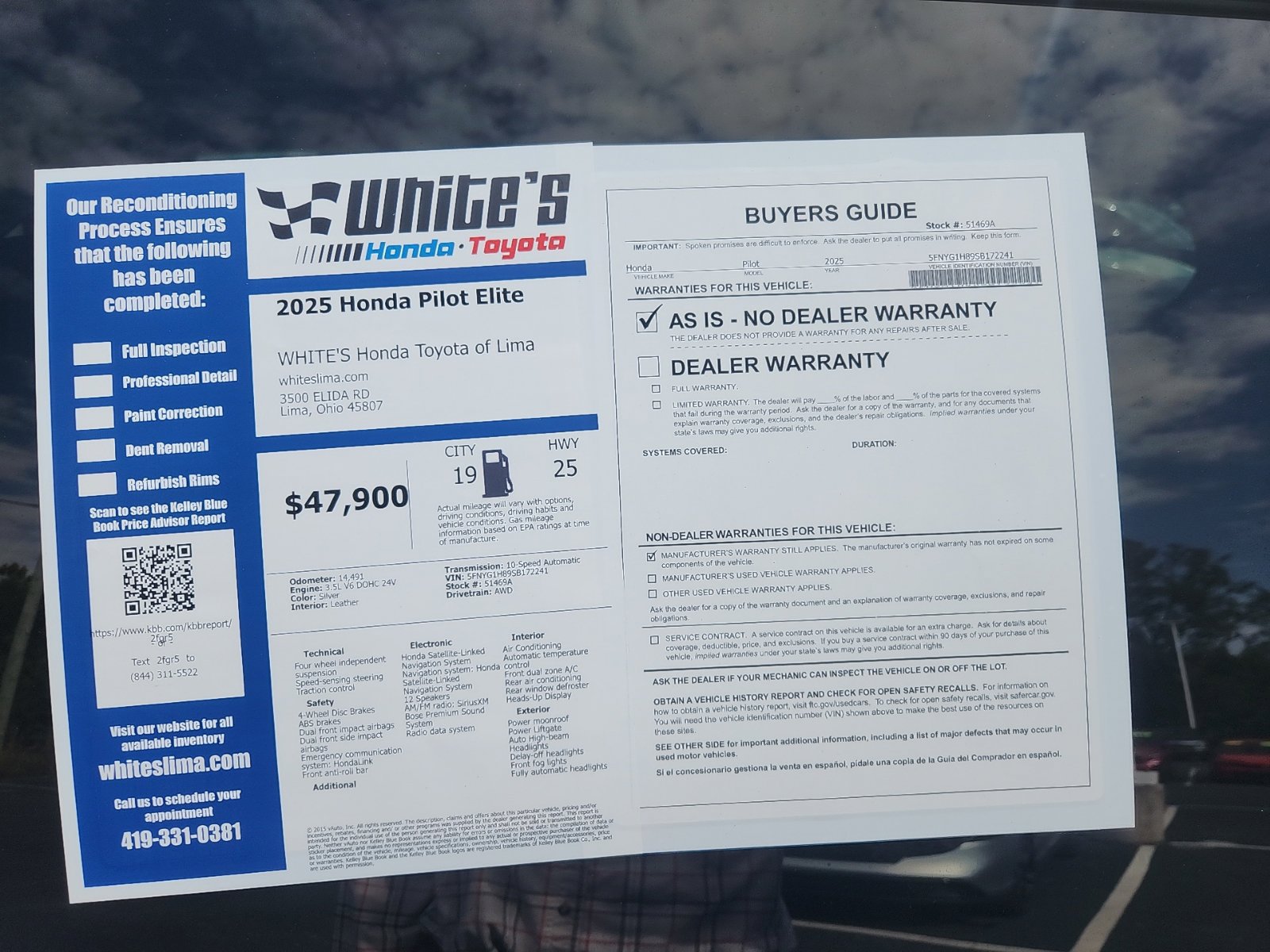 Used 2025 Honda Pilot Elite image 16