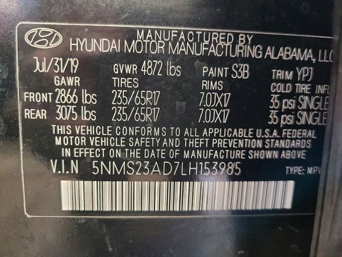 Used 2020 Hyundai Santa Fe SE FWD image 33