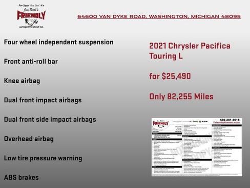 Used 2021 Chrysler Pacifica Touring-L w/ S Appearance Package image 7