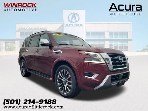 Used 2023 Nissan Armada Platinum w/ Captain's Chairs Package AWD/4WD image 1