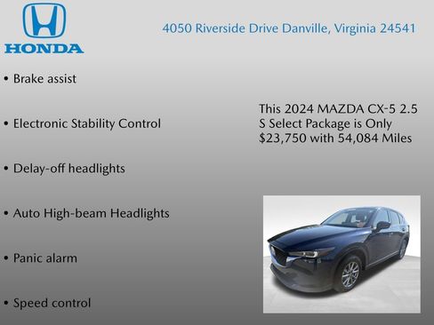Used 2024 MAZDA CX-5 AWD 2.5 S w/ Select Package image 17