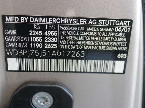 Used 2001 Mercedes-Benz CL 500 Coupe 1 Owner! image 34