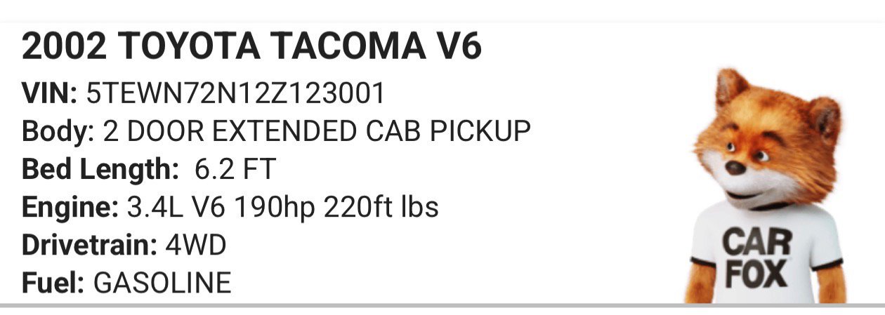 Used 2002 Toyota Tacoma 4x4 Xtracab V6 w/ SR5 Pkg w/ Chrome Pkg image 8
