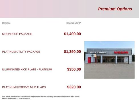 Used 2023 Nissan Titan Platinum Reserve w/ Moonroof Package AWD/4WD image 2