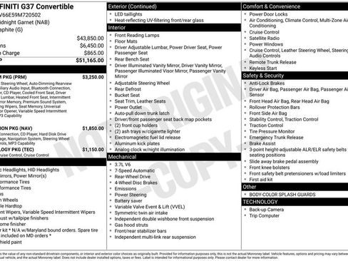 Used 2009 INFINITI G37 Sport w/ Premium Pkg image 35