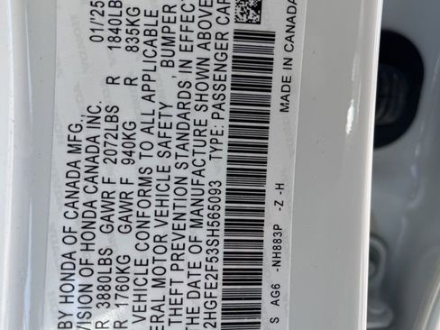 Certified 2025 Honda Civic Sport image 11