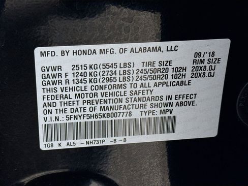 Used 2019 Honda Pilot Touring image 32