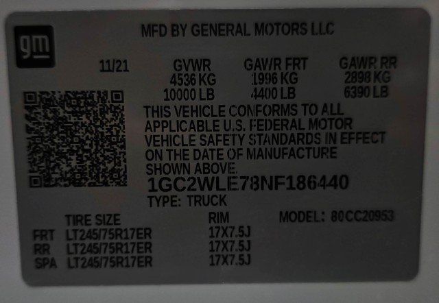 Used 2022 Chevrolet Silverado 2500 W/T RWD image 39