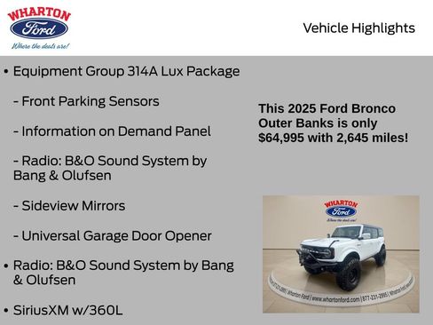 Used 2025 Ford Bronco Outer Banks AWD/4WD image 11