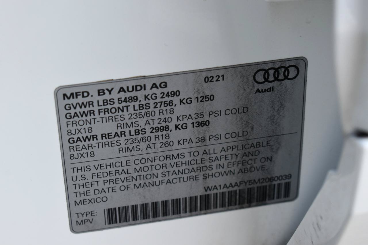 Used 2021 Audi Q5 2.0T Premium w/ Convenience Package AWD/4WD image 48