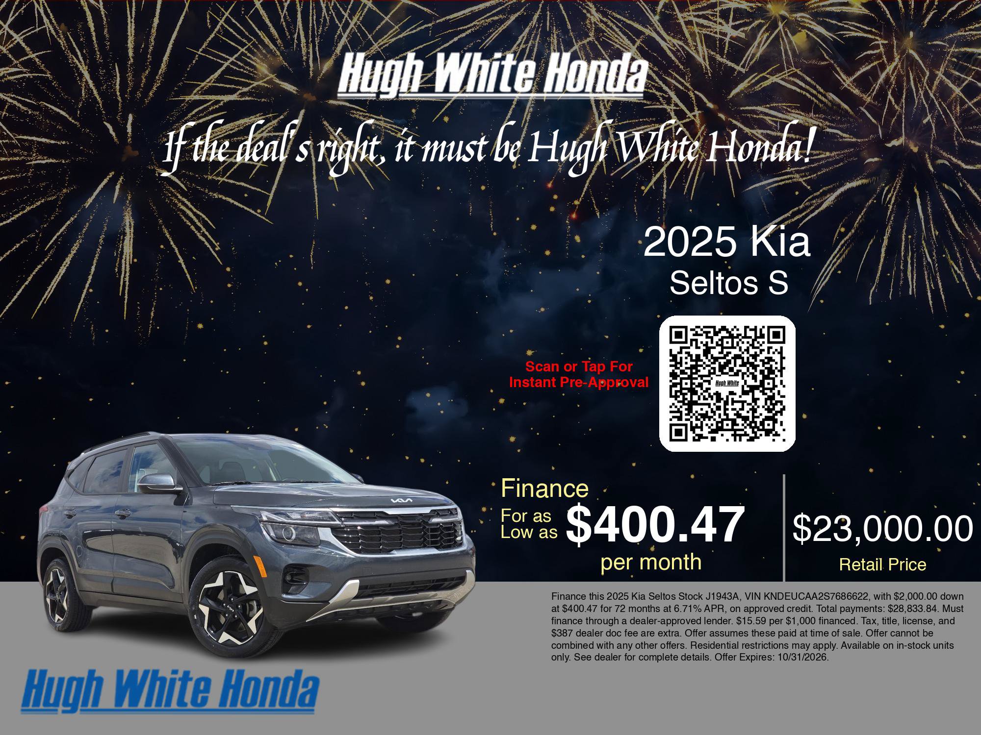 Used 2025 Kia Seltos S AWD/4WD image 5