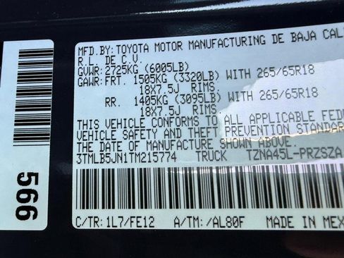 New 2026 Toyota Tacoma TRD Sport image 16