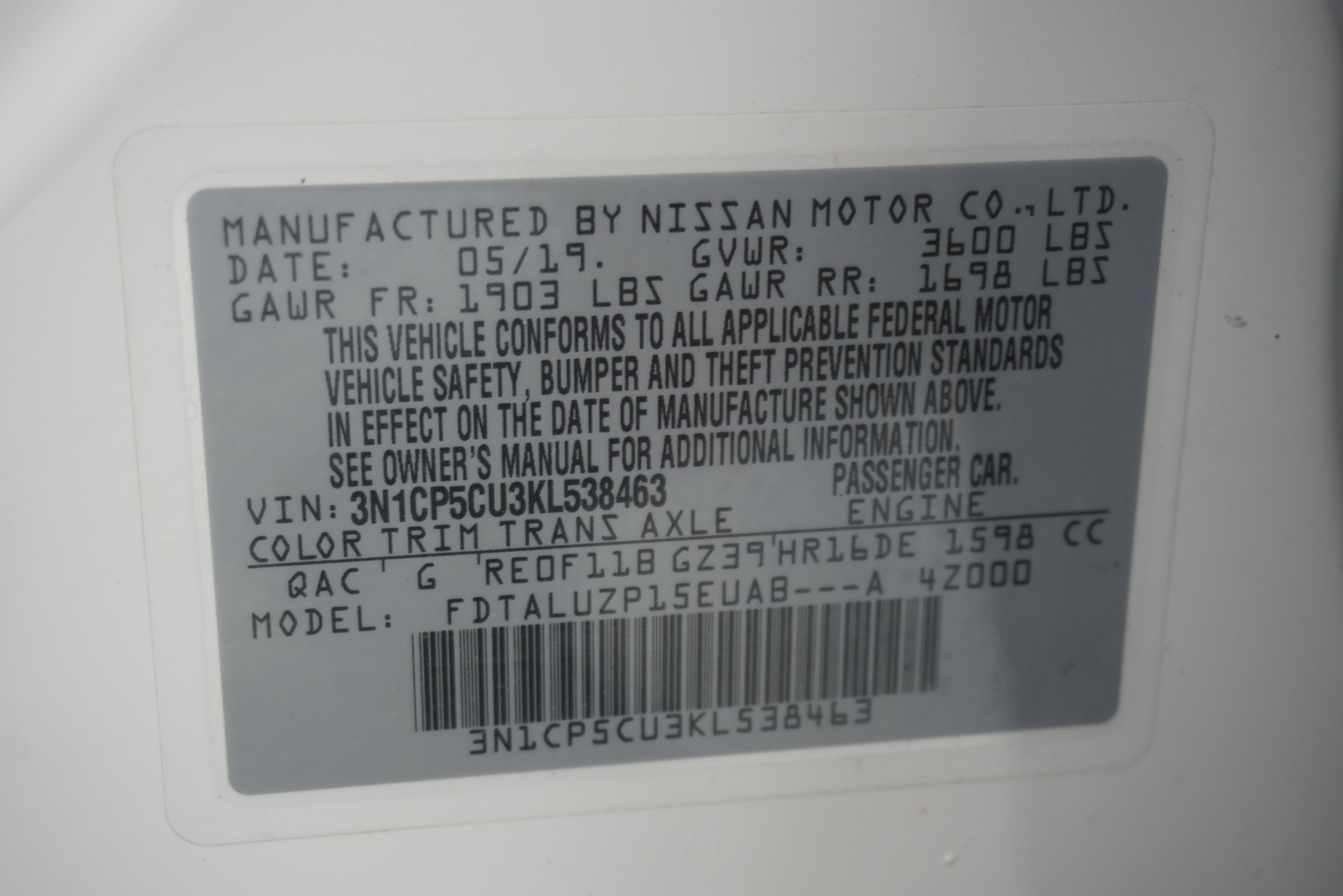 Used 2019 Nissan Kicks SR w/ SR Premium Package FWD image 27