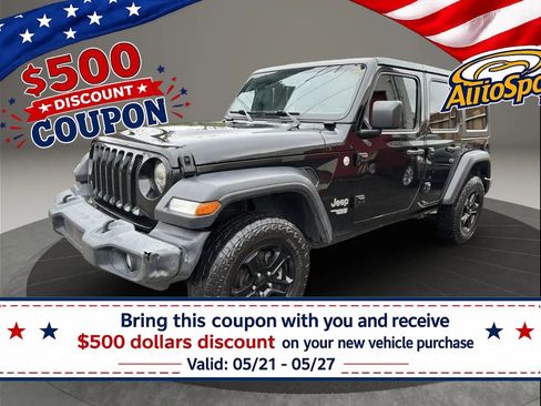 Used 2019 Jeep Wrangler Unlimited Sport S AWD/4WD image 1