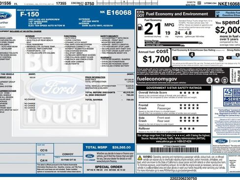 Used 2022 Ford F150 XL w/ Equipment Group 101A High RWD image 2