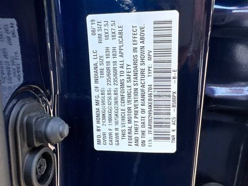 Used 2019 Honda CR-V Touring image 31