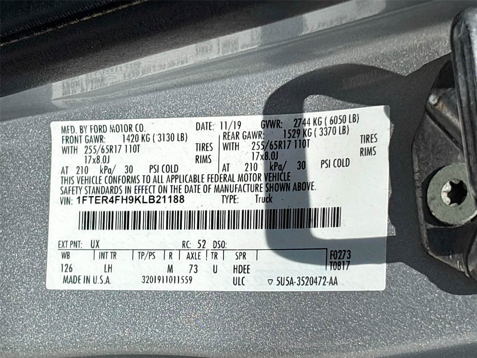 Used 2019 Ford Ranger XLT w/ Equipment Group 301A Mid AWD/4WD image 29