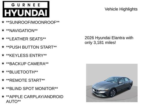 Certified 2026 Hyundai Elantra Limited FWD image 7