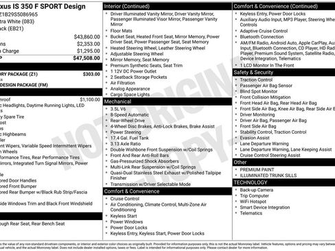 Used 2025 Lexus IS 350 F Sport w/ Accessory Package image 37