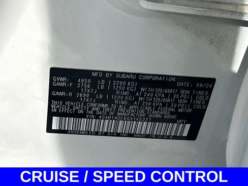 Certified 2025 Subaru Outback Premium image 16