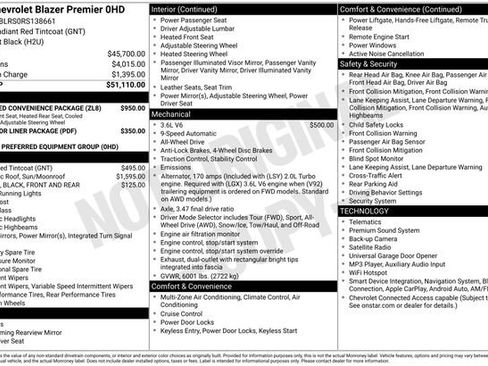 Certified 2024 Chevrolet Blazer Premier w/ Enhanced Convenience Package AWD/4WD image 6