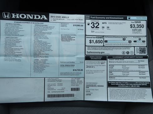 Used 2013 Honda Civic LX image 23