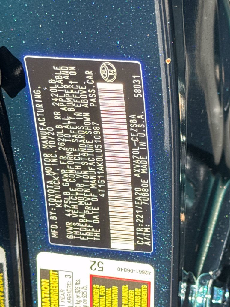 Used 2020 Toyota Camry SE FWD image 45