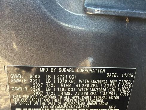 Used 2019 Subaru Ascent Limited AWD/4WD image 34