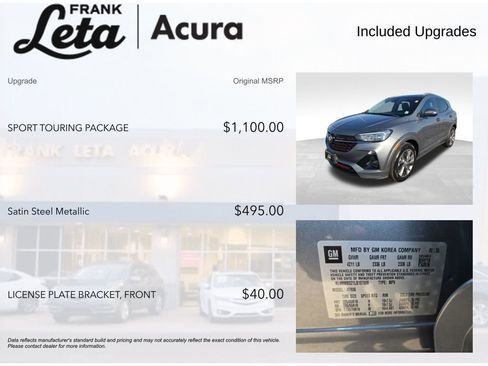 Used 2020 Buick Encore GX Preferred w/ Sport Touring Package image 8