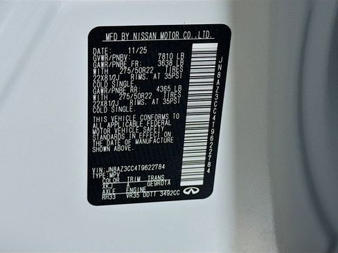 New 2026 INFINITI QX80 Autograph w/ Premium Cargo Package image 42