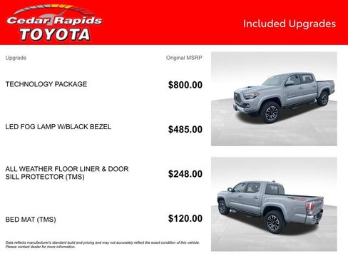 Certified 2021 Toyota Tacoma TRD Sport w/ Technology Package image 7
