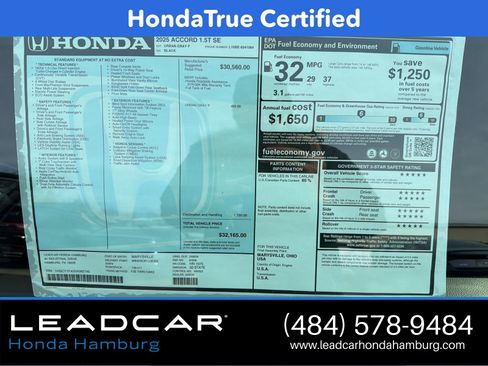 Certified 2025 Honda Accord SE image 11