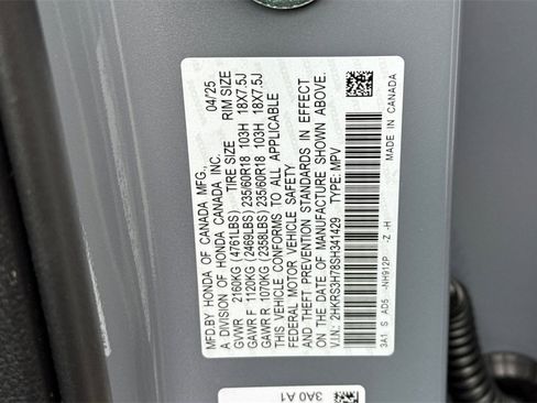 Certified 2025 Honda CR-V EX-L image 37