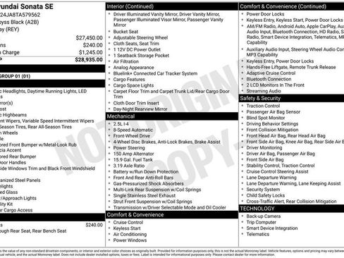 New 2026 Hyundai Sonata SE FWD image 20