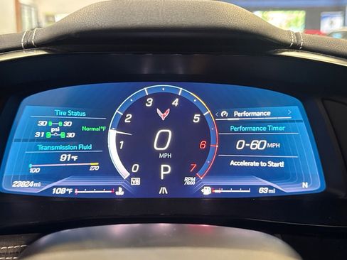 Used 2021 Chevrolet Corvette Stingray Coupe w/ Engine Appearance Package RWD image 28
