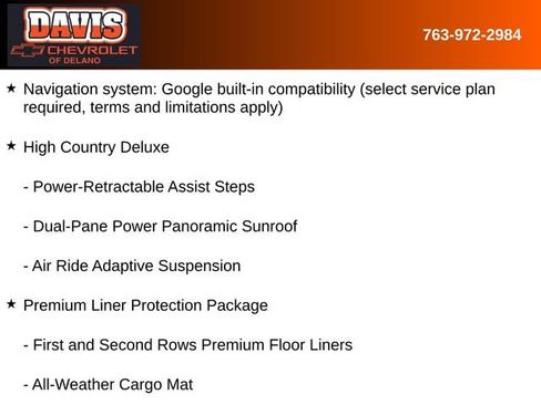New 2026 Chevrolet Tahoe High Country AWD/4WD image 5