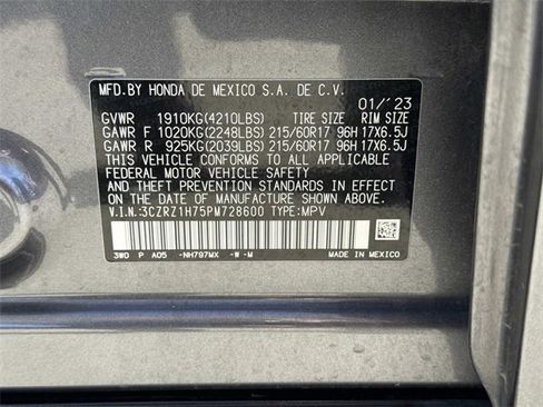 Certified 2023 Honda HR-V EX-L image 21