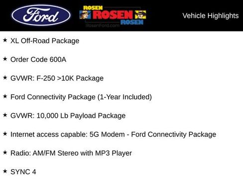 New 2026 Ford F250 XL w/ XL Off-Road Package AWD/4WD image 7