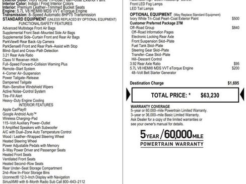 Used 2021 RAM 1500 Limited w/ Off Road Group image 9