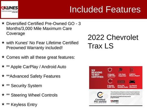 Used 2022 Chevrolet Trax LS w/ Tint and Cruise Package image 2