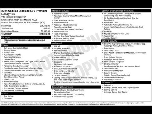 Used 2024 Cadillac Escalade ESV Premium Luxury RWD image 8