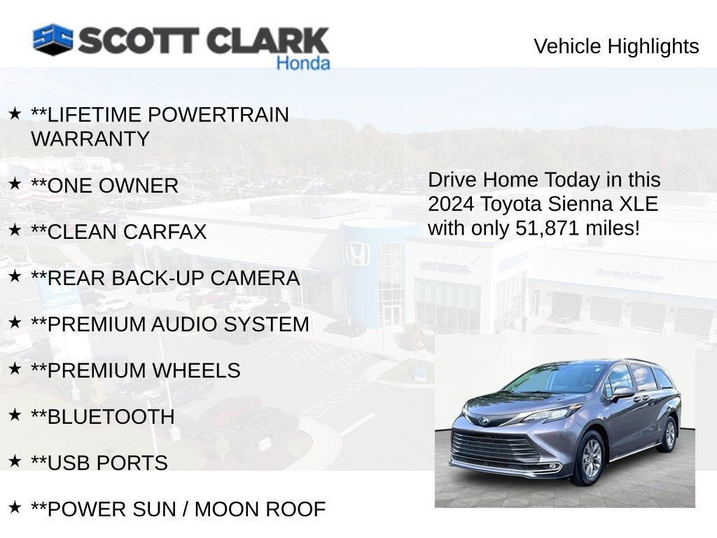 Used 2024 Toyota Sienna XLE w/ XLE Plus Package FWD image 11