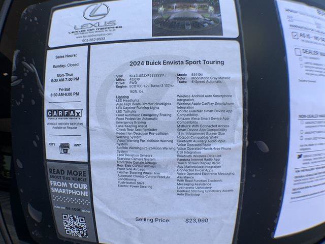 Used 2024 Buick Envista Sport Touring w/ Convenience I Package FWD image 25
