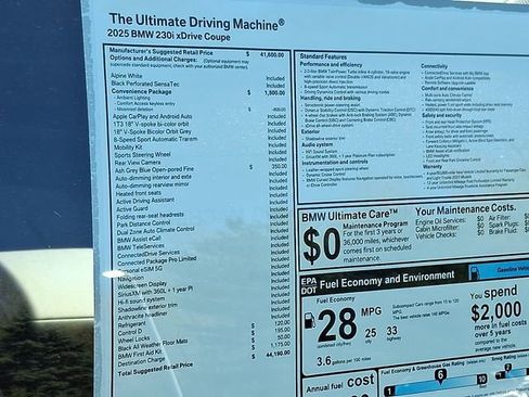 Certified 2025 BMW 230i xDrive Coupe w/ Convenience Package image 27