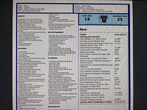 Used 2024 Porsche Macan Turbo Electric image 40